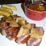 Magret de canard au foie gras Magret de canard au foie gras